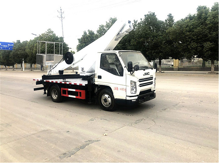 國六江鈴17.5米藍牌直臂高空作業(yè)車(chē)