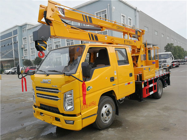 國六江鈴13米高空作業(yè)車(chē)小藍牌高空作業(yè)車(chē)