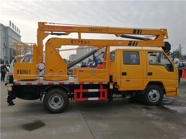 國六江鈴13米高空作業(yè)車(chē)小藍牌高空作業(yè)車(chē)
