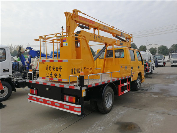 國六江鈴13米高空作業(yè)車(chē)小藍牌高空作業(yè)車(chē)