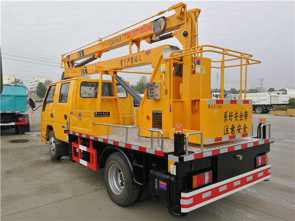 國六江鈴13米高空作業(yè)車(chē)小藍牌高空作業(yè)車(chē)
