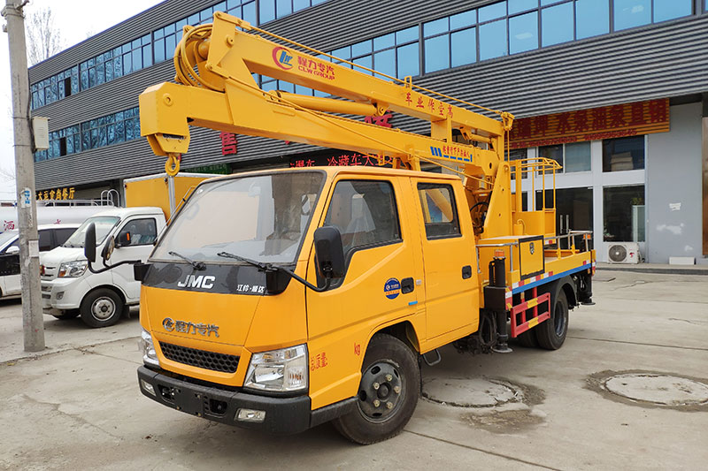 國六江鈴12米藍牌高空作業(yè)車(chē)