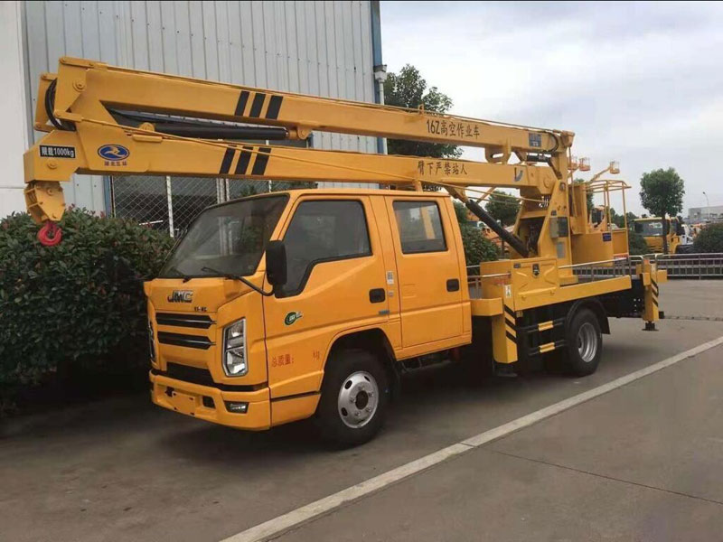 發(fā)往貴州的江鈴16米高空作業(yè)車(chē)出廠(chǎng)了