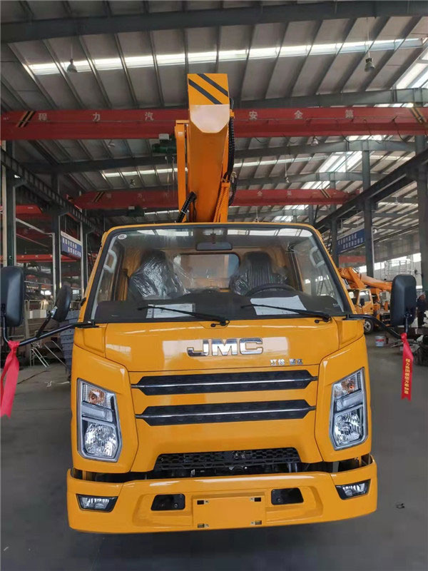 江鈴單排直臂23米高空作業(yè)車(chē)上藍牌不超重